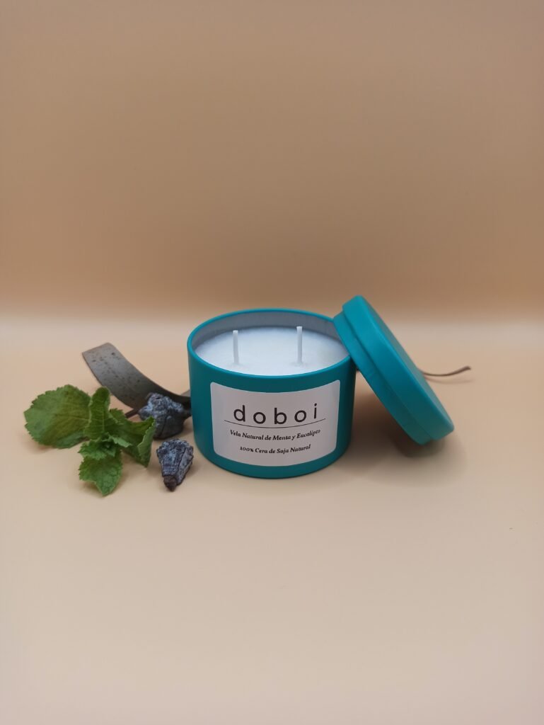 Vela natural de Menta y Eucalipto