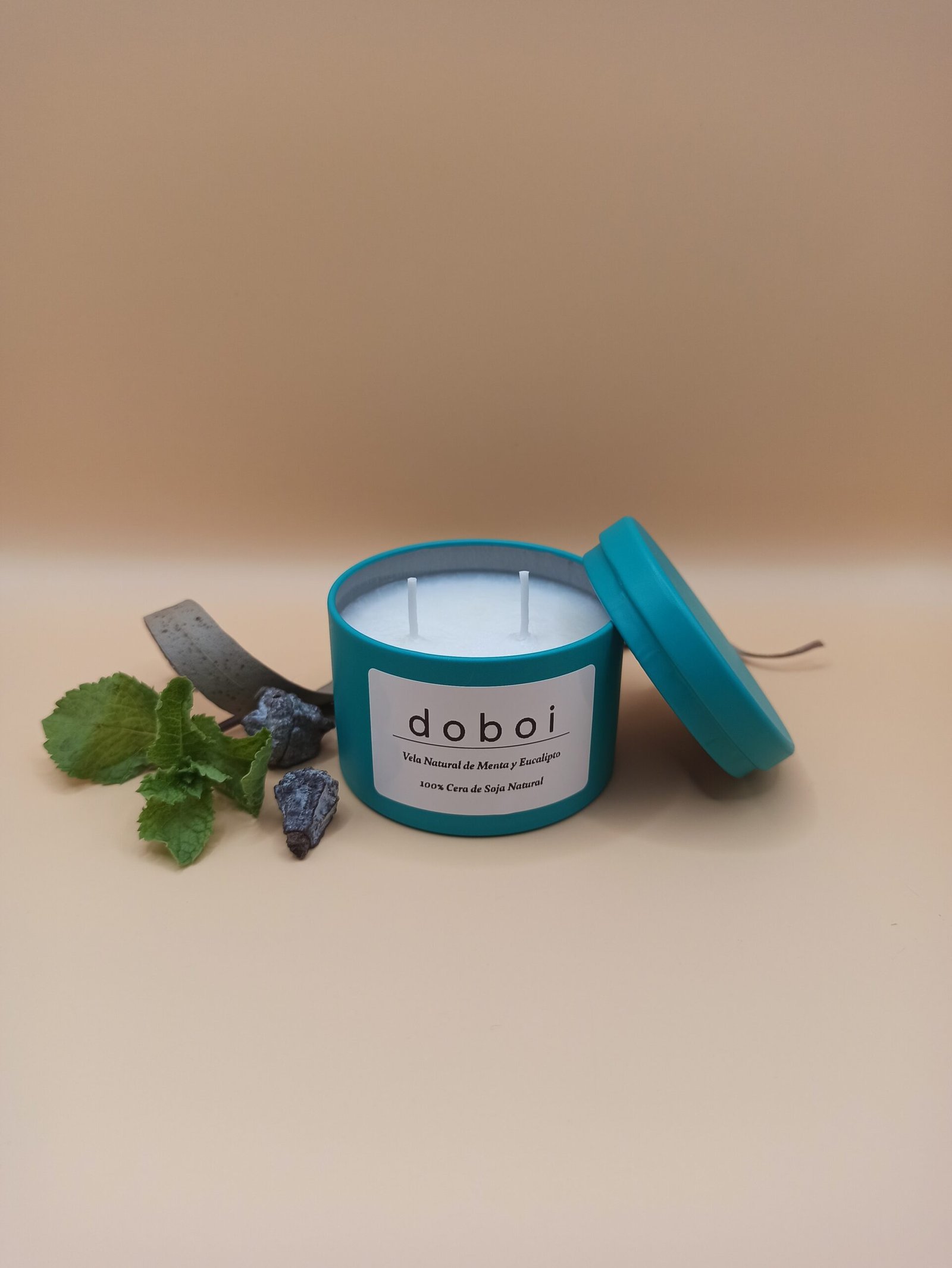 Vela natural de Menta y Eucalipto
