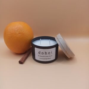 Vela natural de Canela y Naranja
