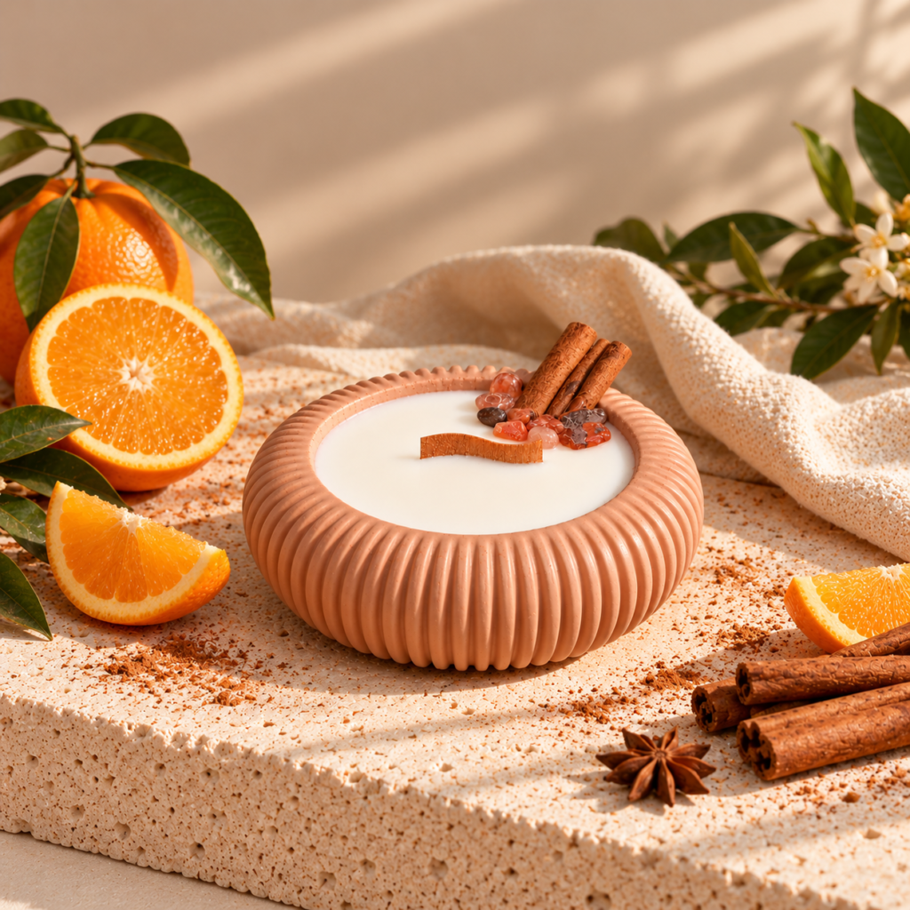 Vela Canela Naranja